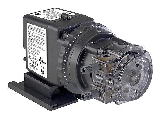 Stenner Classic Series 85M5 Pump | Single Head Adjustable Output | 85GPD 120V 60Hz USA .25" UV Black 25PSI | 85MJL5A2STAA
