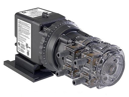 Stenner Classic Series 170DM5 Pump | Double Head Adjustable Output | 170GPD 120V 60Hz USA .375" UV Black 25PSI | 170JL5A4TQAA