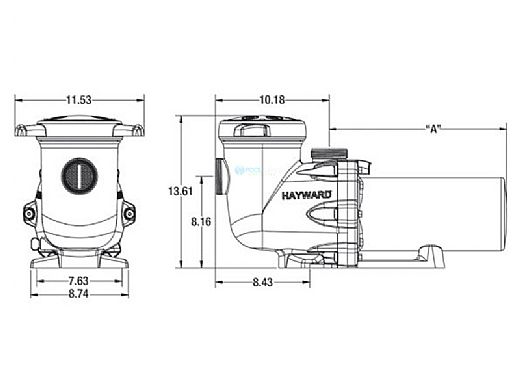 Hayward TriStar Energy Efficient Single Speed Pool Pump | 1HP Max Rate 115/230V | W3SP3207X10