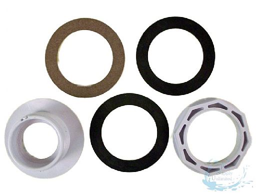 Hayward Inlet Return Fitting 1.5" for Fiberglass or Vinyl Pools | Threaded x Slip with Nut & Gaskets | SP1023S