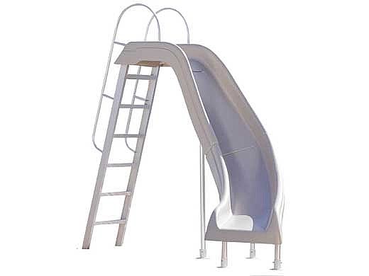 Inter-Fab City 2 Pool Slide | Right Curve | Tan | CITY2-CRT