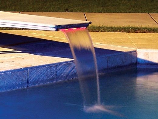 Inter-Fab Waterfall Assembly with LED Lighting System | Board Fall-L