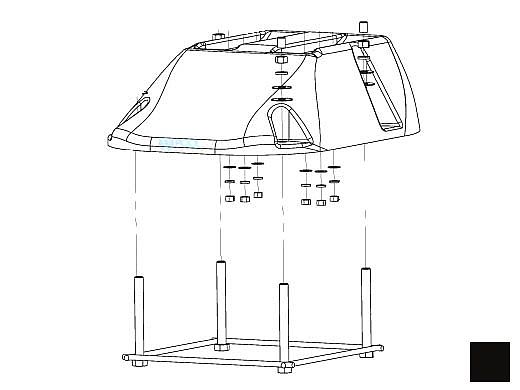 Inter-Fab Edge Fiberglass Diving Base Only with Jig | Black | EDGE-BASE-2