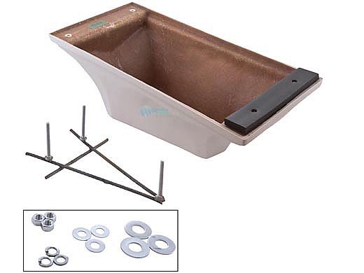 Inter-Fab 6' La Mesa Acrylic Base Only with Jig | White | LAM6