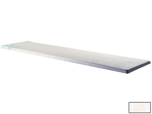 Inter-Fab Techni-Beam 2-Hole Diving Board 8' White with White Top Tread | TB8WW