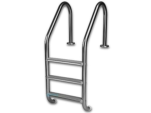 InterFab 3-Step Economy Lader With Sure-Step Treads | 1.90" x 0.49" Thickness Powder Coated Earth | L3E049S-3