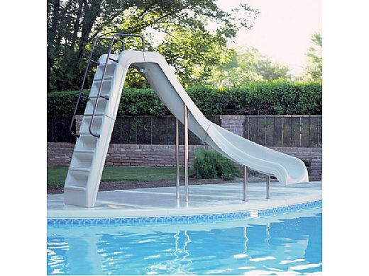 Inter-Fab Wild Ride Pool Slide | Left Curve | Tan | WRS-CLT-SS | Pool ...