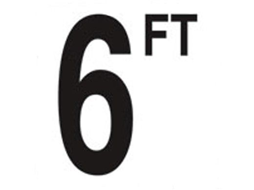 Depth Marker 5" Frost proof tile | 6 FT Smooth | DM51-2060