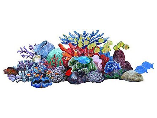 Artistry In Mosaics Reef Scene Glass Mosaic | 37