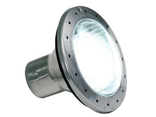 Jandy White Pool Light for Inground Pools with Stainless Steel Facering | 300W 120V 100 ft Cord | WPHV300WS100