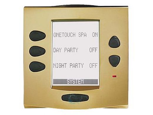 Jandy AquaLink OneTouch Face Plate Kit | Satin Brass | 7988