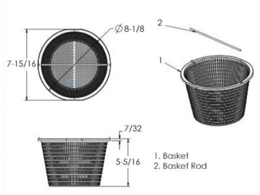 AquaStar Skimmer Basket with Stainless Steel Handle | SK6