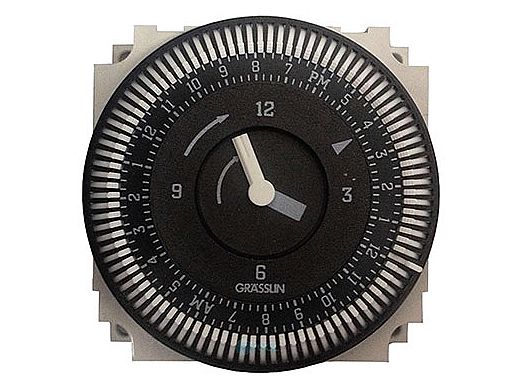 Grasslin 110V 15A 60HZ 24hr 5 Lug Electromechanical Time Clock | FM1 STUZ-120