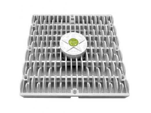 AquaStar 9x9 Square Retofit Wave Anit Entrapment Suction Outlet Cover Light Gray | RWAV9103VGB