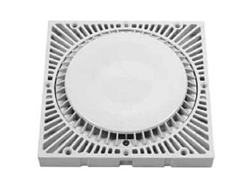 AquaStar 9 inch Square Retrofit SUN Suction Outlet Cover Black | RSUN9102