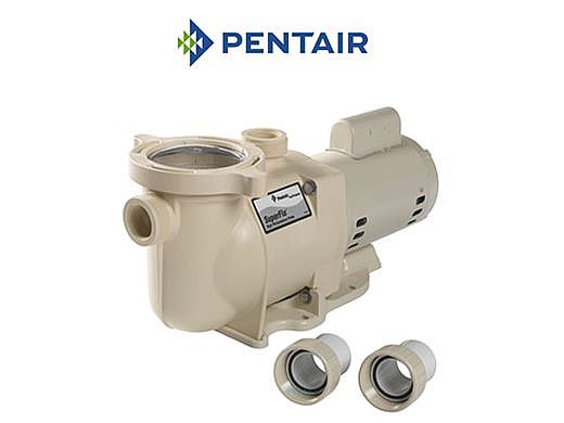 1 Phase Pentair 340043 SuperFlo High Performance Energy Efficient Two Speed Pool Pump 1½ Horsepower Energy Star Certified 230 Volt 