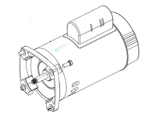 Pentair Motor Blk Sqfl 3HP 3PH E 208/230/460V | 355398S | 354812S