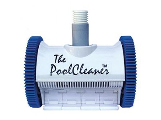 Poolvergnuegen PoolCleaner 2-Wheel Suction Side Cleaner | White & Blue | W3PVS20JST