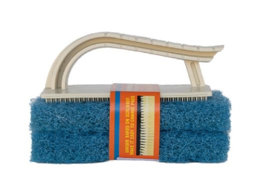 A&B Mr. Scrubber Junior with Pad | Blue Pad | Two Pack | 8510