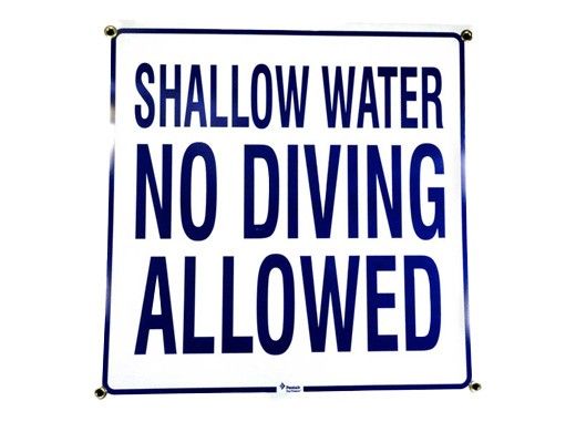 Pentair No Diving Allowed Sign | 24" x 24" | R233800