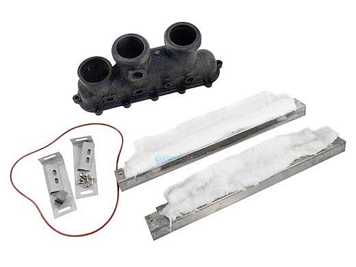 Raypak In-Out Capron Header Assembly with Gasket for Models 206/407 | 006706F 017965F