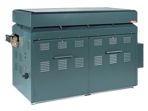 Raypak Raytherm P1571 #49 Cold Run Commercial Swimming Pool Heater with H-Style Bypass and Outdoor Top | Natural Gas 1,570,000 MBTU | 012395