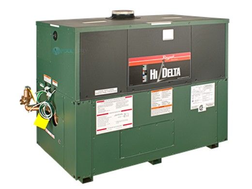 Raypak HI Delta Cold Run P-502C Commercial Indoor-Outdoor Swimming Pool Heater | Natural Gas 500,000 BTUH | 016084