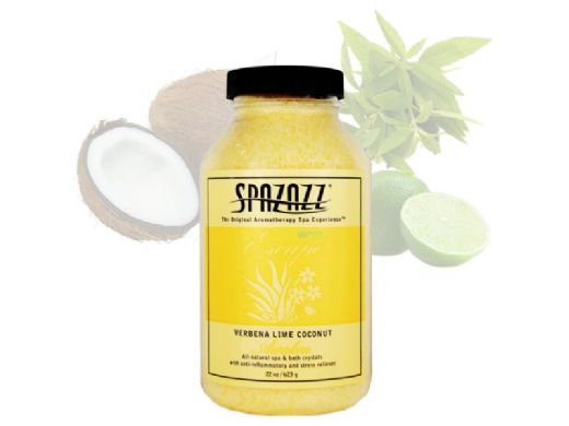 Spazazz Spa & Bath Aromatherapy Crystals | Verbena Lime Coconut 22oz | 108