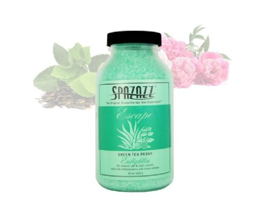 Spazazz Spa & Bath Aromatherapy Crystals | Green Tea Peony 22oz | 109