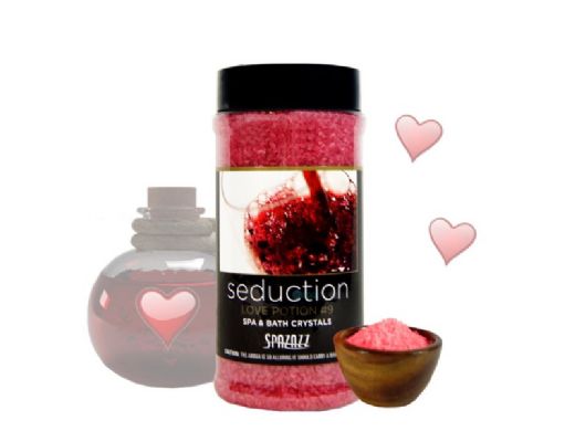 Spazazz Spa & Bath Set The Mood Aromatherapy Crystals | Love Potion #9 - Seduction 17oz | 505