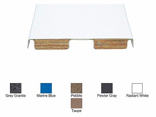 SR Smith 8ft Fibre-Dive Board Radiant White with White Tread | 66-209-268S2-1