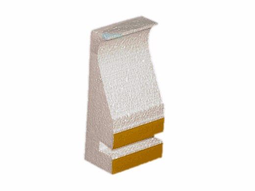 Stegmeier 8' Capstone Form White with Tie | 14 per Case | 9CF112
