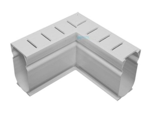 Stegmeier Deck Drain 90 Degree Angle | White | D9W