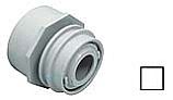 AquaStar Flush-Mount Return Fitting | with Water Stop Eyeball and Nut | Fits Over 2'' Pipe | White | 3501