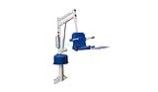 Aqua Creek Spa Lift Elite | No Anchor | White Powder Coat with Blue Seat | F-006SLE