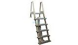 Confer Plastics Heavy Duty In-Pool Ladder with Barrier | Pool to Deck | 6000X