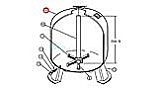 Pentair Tank and Foot Assembly with Buttress Thread | Black | 155342