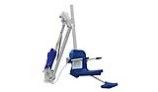 Aqua Creek Mighty 400 Pool Lift | No Anchor | White Powder Coat with Blue Seat | F-MTY400