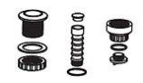 Waterco Drain Port Assembly | WCW04058BLK