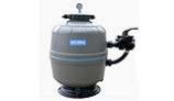 Waterco Exotuf Plus E500 20" Clamp Type Side Mount Sand Filter with Multiport Valve | 3 Sq. Ft. 42 GPM | 2260203A