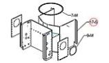 Raypak Support Assembly  Controls and Flue Exhaust | 009677F