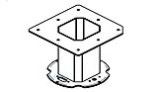 Raypak Burner Adapter Assembly | 011750F