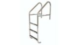 SR Smith Standard Crossbrace Plus 3-Step Commercial Ladder | Marine Grade - Stainless Steel Treads | 10124-MG