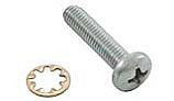 Zodiac Pan Head Screw with Star Washer | 10-32 x 7/8" | Stainless Steel | 48-045