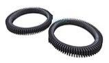 Poolvergnuegen The Pool Cleaner Front Tire Set Black for 2x 4x | 896584000-556