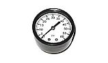 SuperPro Filter Pressure Gauge  2" 0-60# 1/4" Black Steel | 80860BU